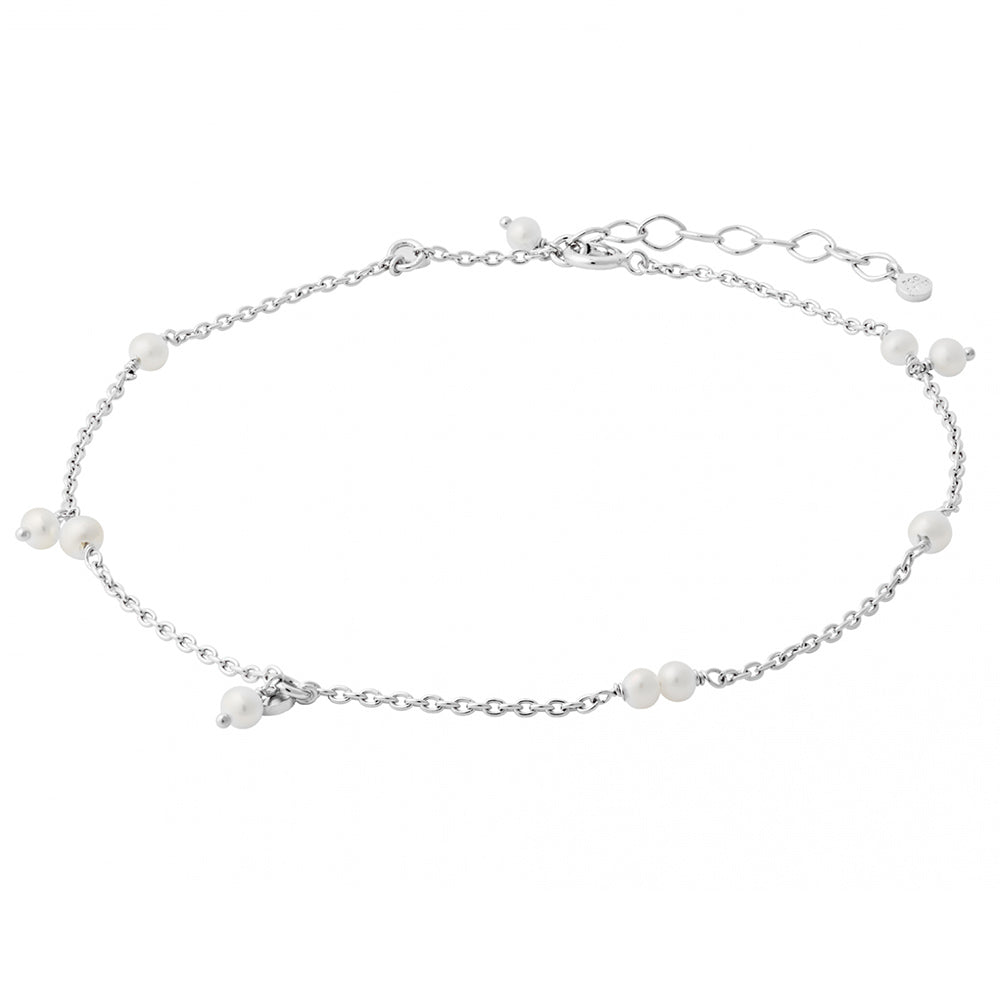Cavigliera Ocean Pearl - argento