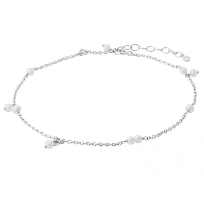 Cavigliera Ocean Pearl - argento