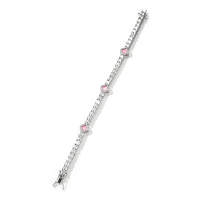 Éclat Clover Armband – Silber / Rosé