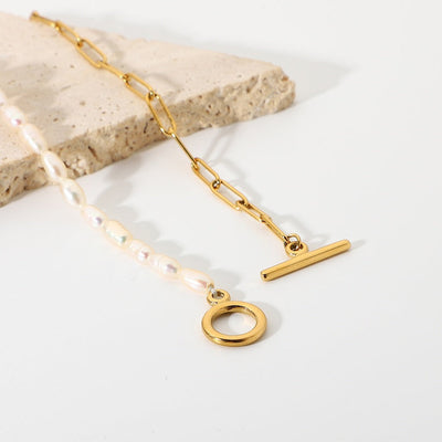 BRACCIALE CON PERLE A CATENA
