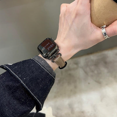 Modisches D-förmiges Lederarmband