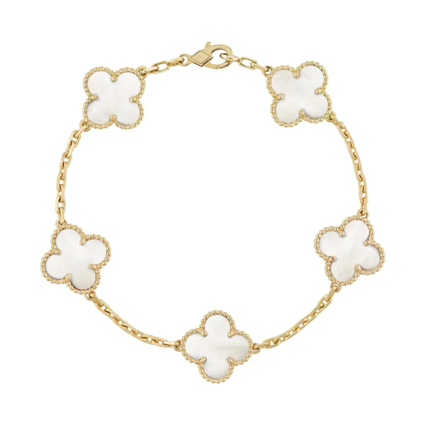 Bracciale in ambra - Oro / Bianco