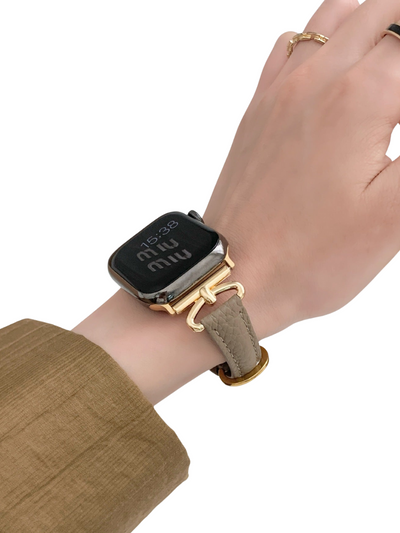 Modisches D-förmiges Lederarmband