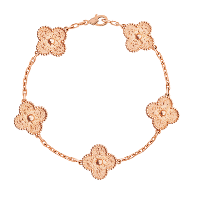 Bracciale in ambra - Oro rosa