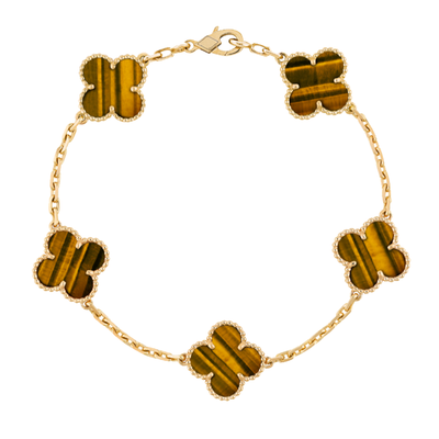 Bracciale in ambra - Oro / Arancione