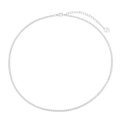 NADINE TENNIS HALSKETTE - SILBER
