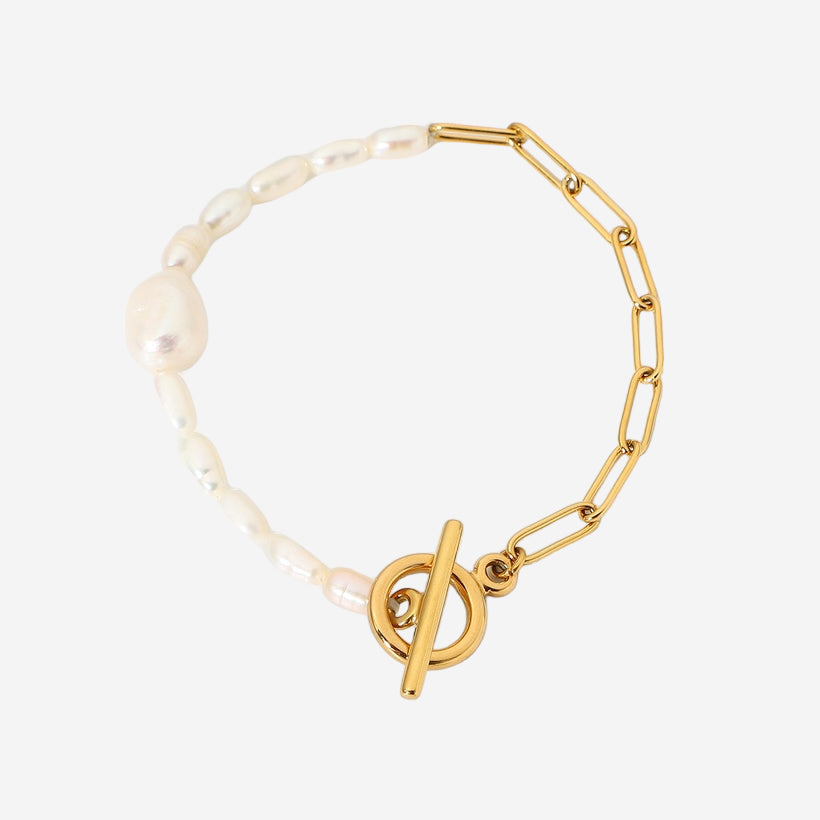 BRACCIALE CON PERLE A CATENA