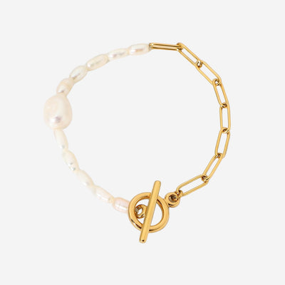 BRACCIALE CON PERLE A CATENA