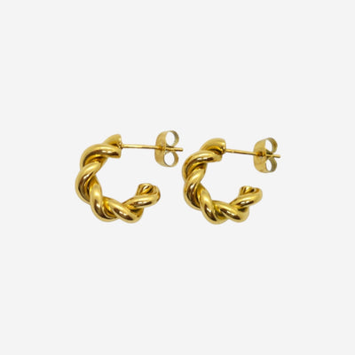 MINI ORECCHINI A CERCHIO TWIST 