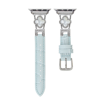 Diamantklee-Metallarmband