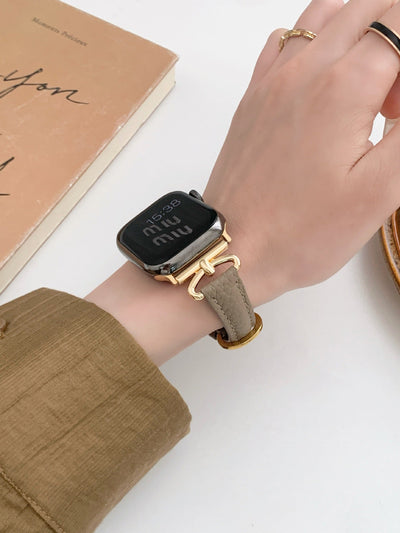 Modisches D-förmiges Lederarmband