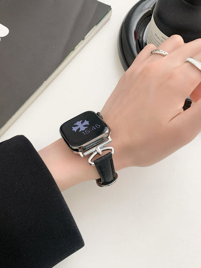 Modisches D-förmiges Lederarmband