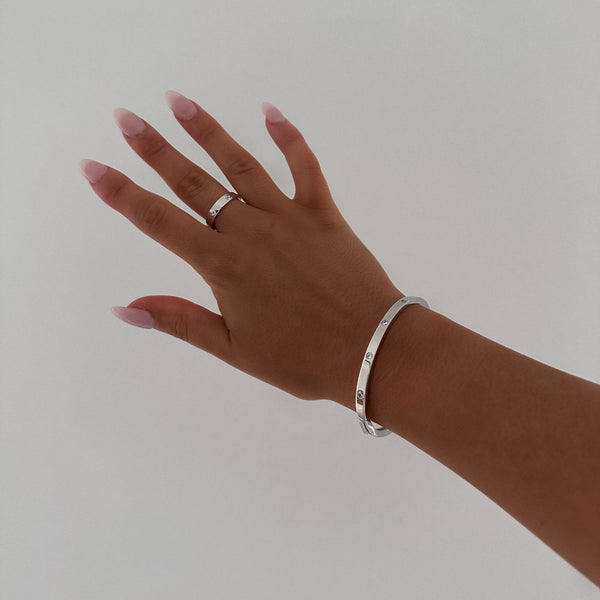 CELINE BANGLE - SILBER