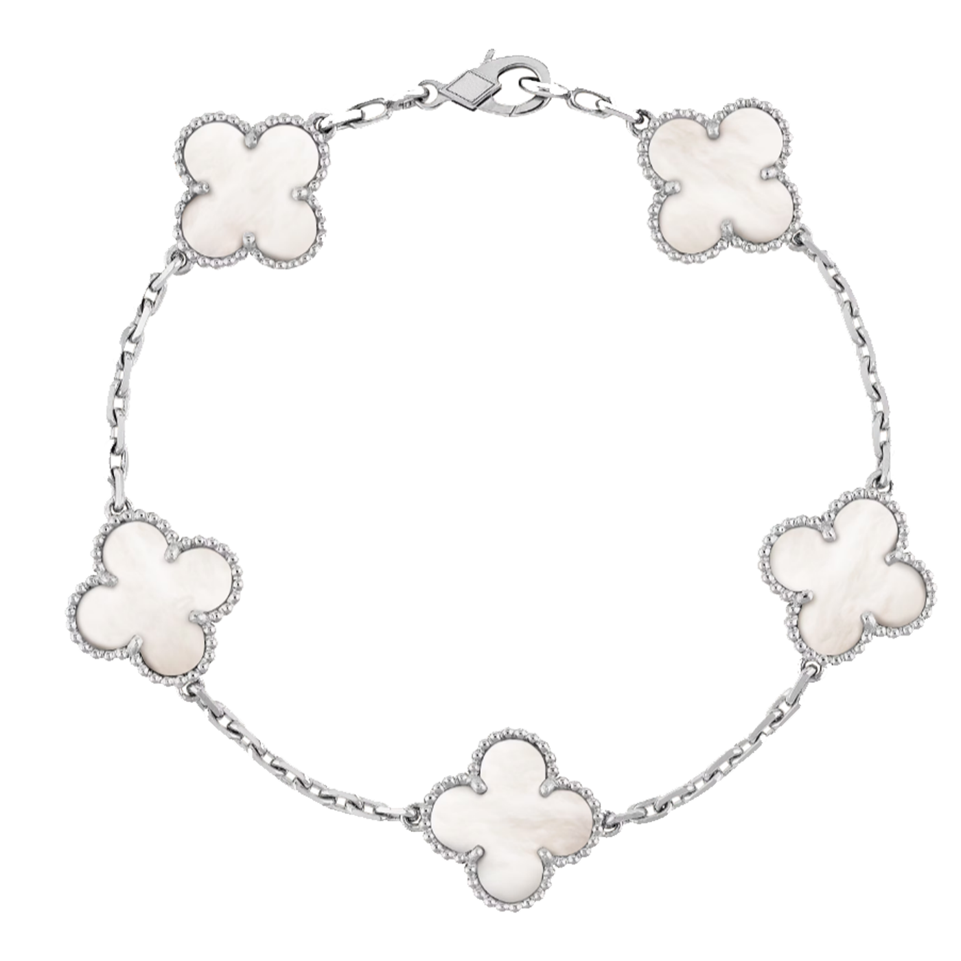 Bracciale in ambra - Argento / Bianco