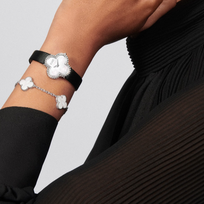 Bracciale in ambra - Argento / Bianco
