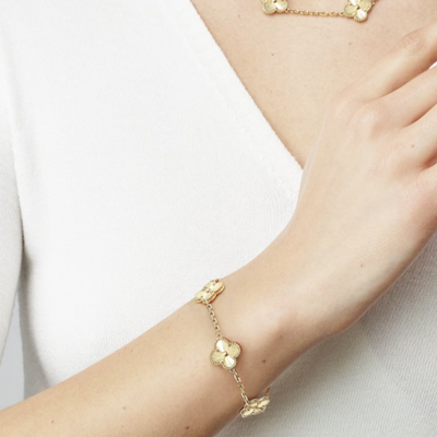 Bracciale in ambra - Oro / Motivo