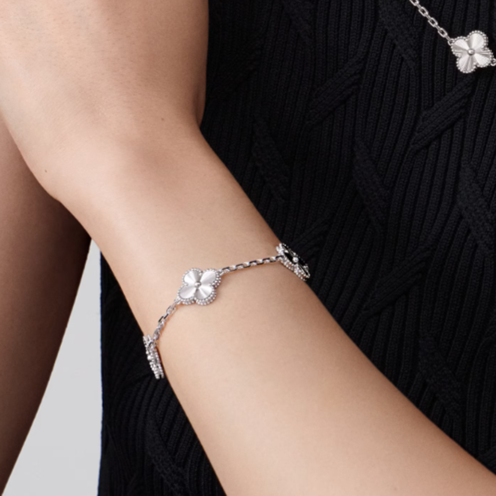 Bracciale in ambra - Argento / Motivo