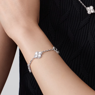 Bracciale in ambra - Argento / Motivo