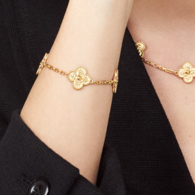 Bracciale in ambra - Oro