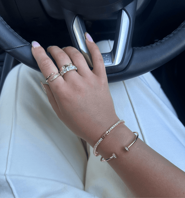 TYRA TENNIS ARMBAND - GOLD