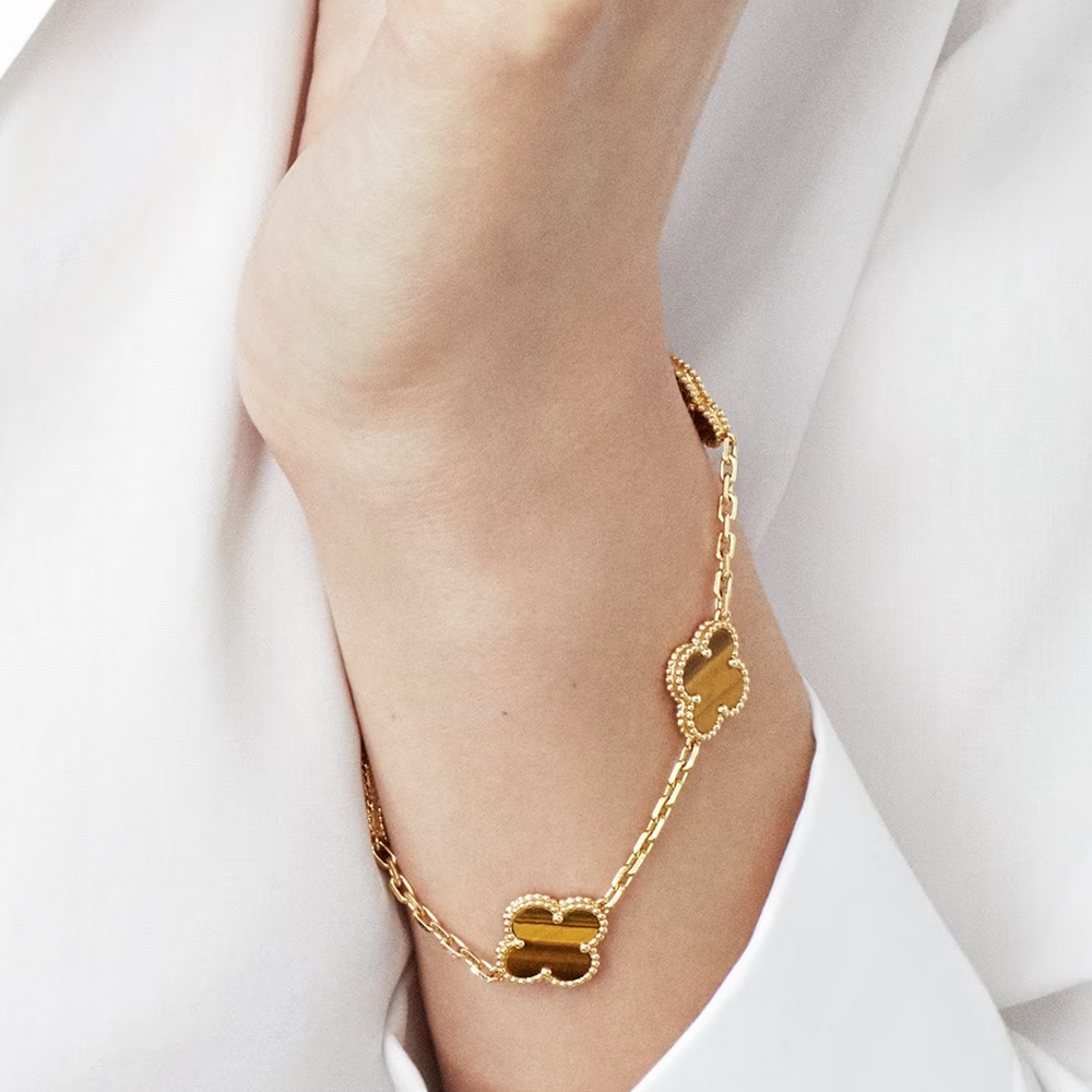 Bracciale in ambra - Oro / Arancione
