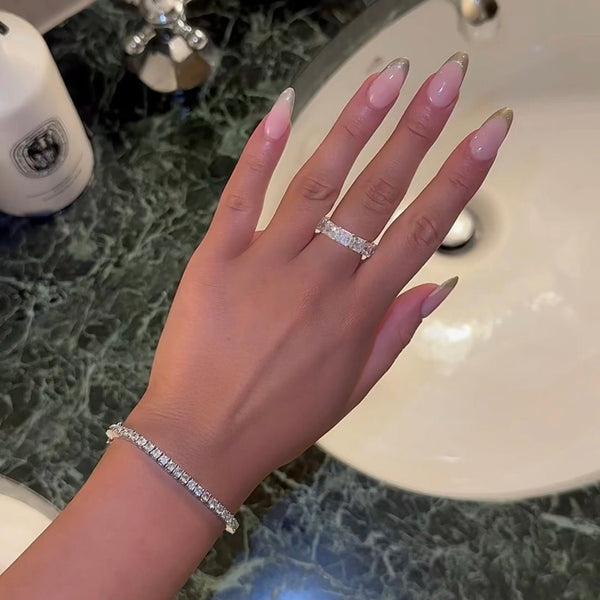 TYRA TENNIS ARMBAND - SILBER