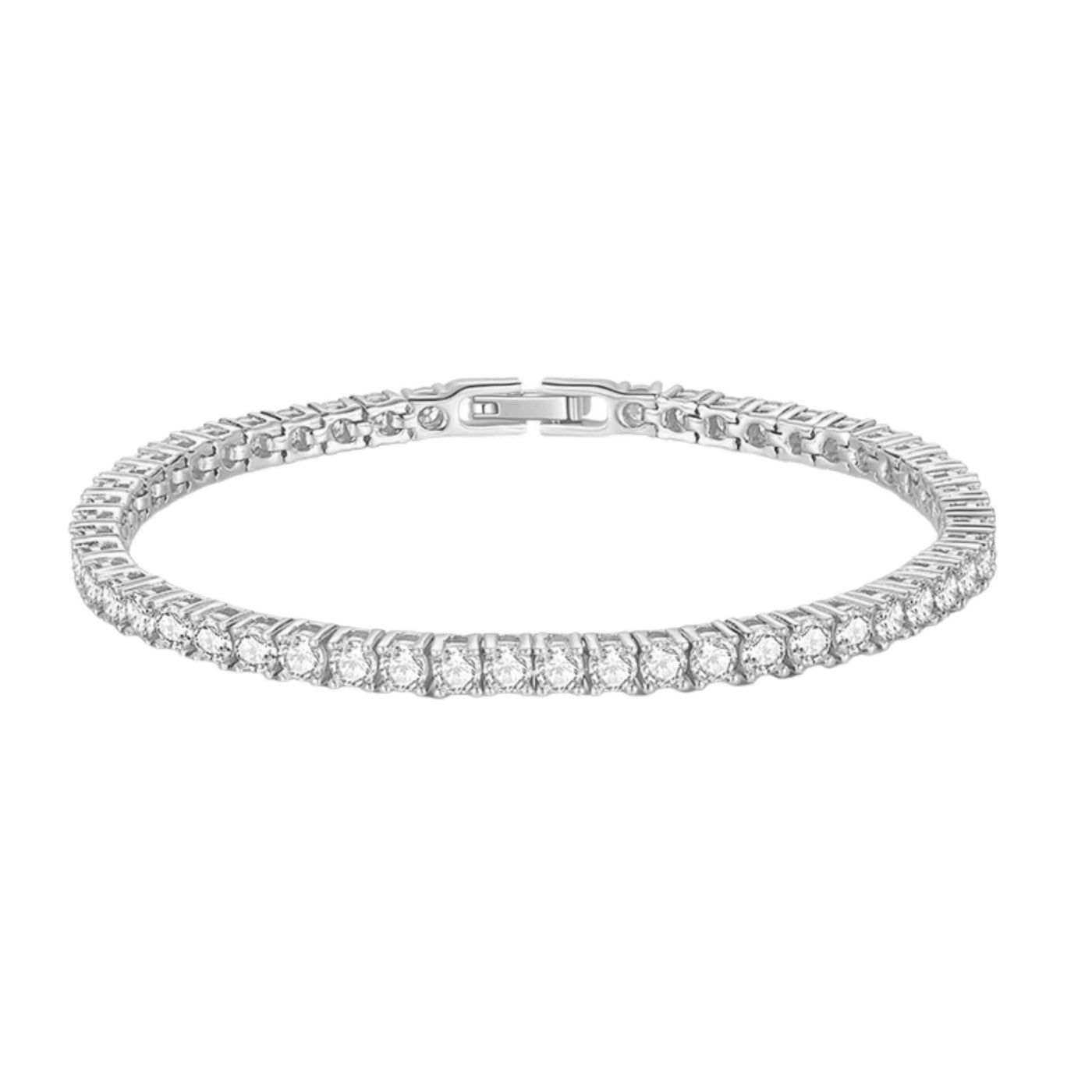 TYRA TENNIS ARMBAND - SILBER