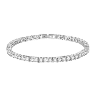 TYRA TENNIS ARMBAND - SILBER
